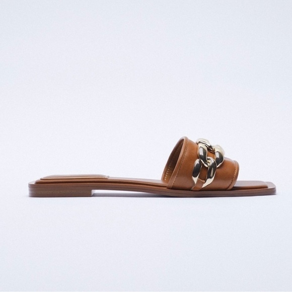 Zara sandals with gold chain details - Picture 8 of 8